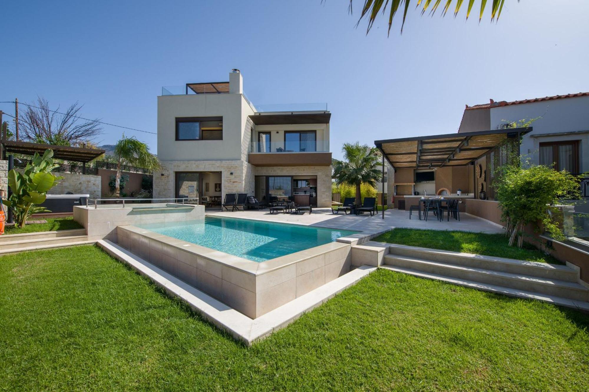 Almi-Cove Hilltop Villas Almyrida  Bagian luar foto