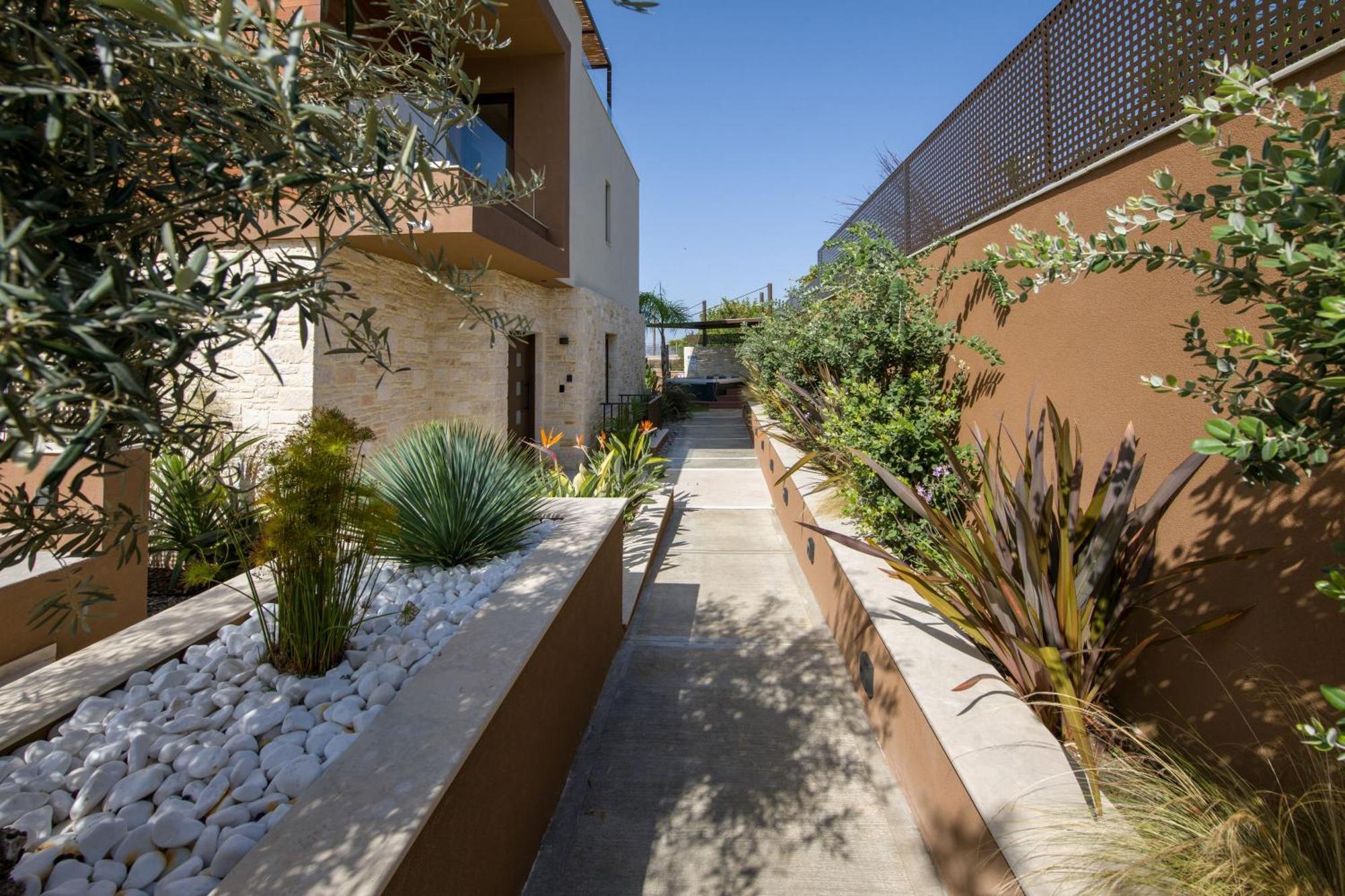 Almi-Cove Hilltop Villas Almyrida  Bagian luar foto