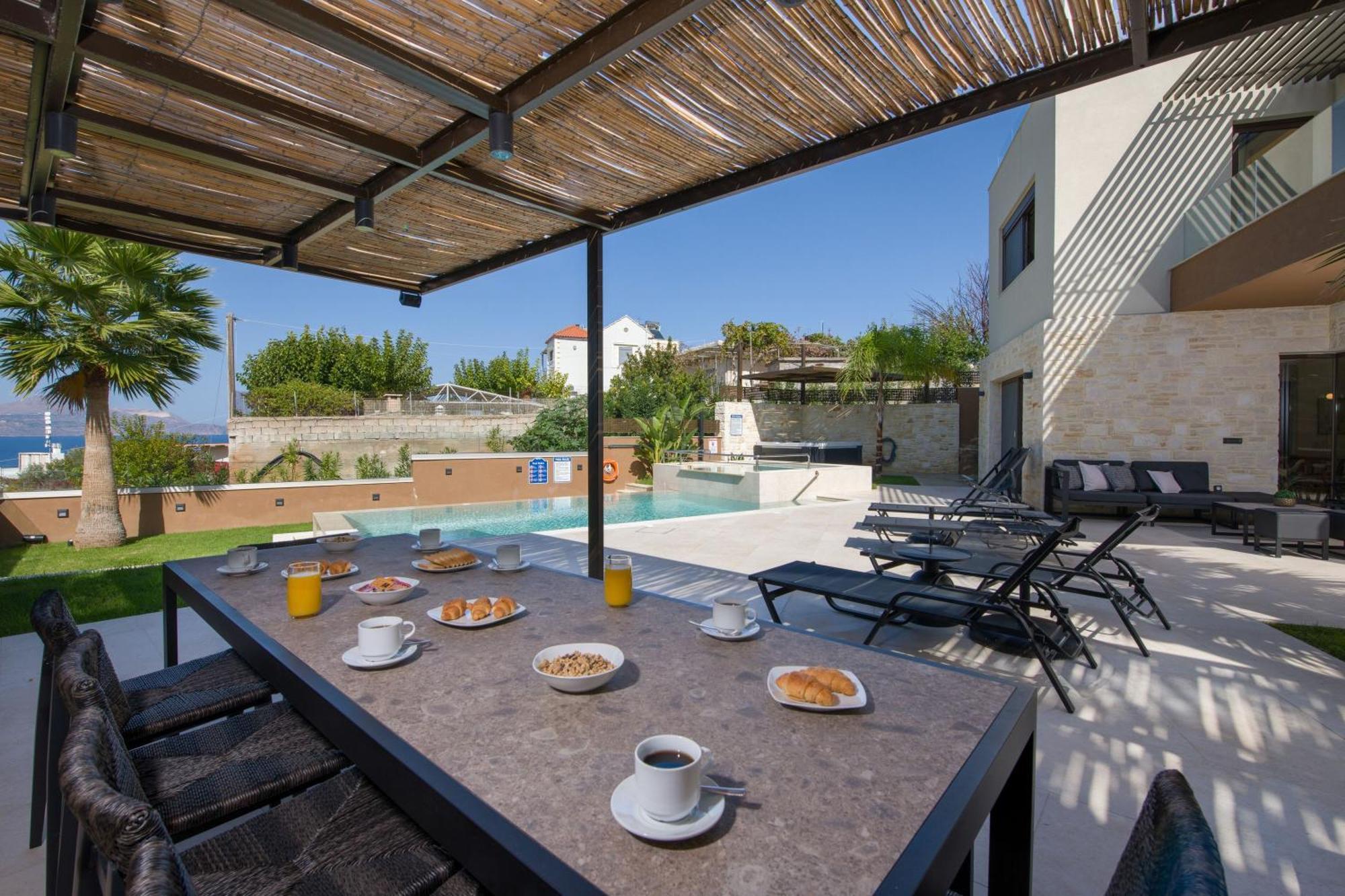Almi-Cove Hilltop Villas Almyrida  Bagian luar foto