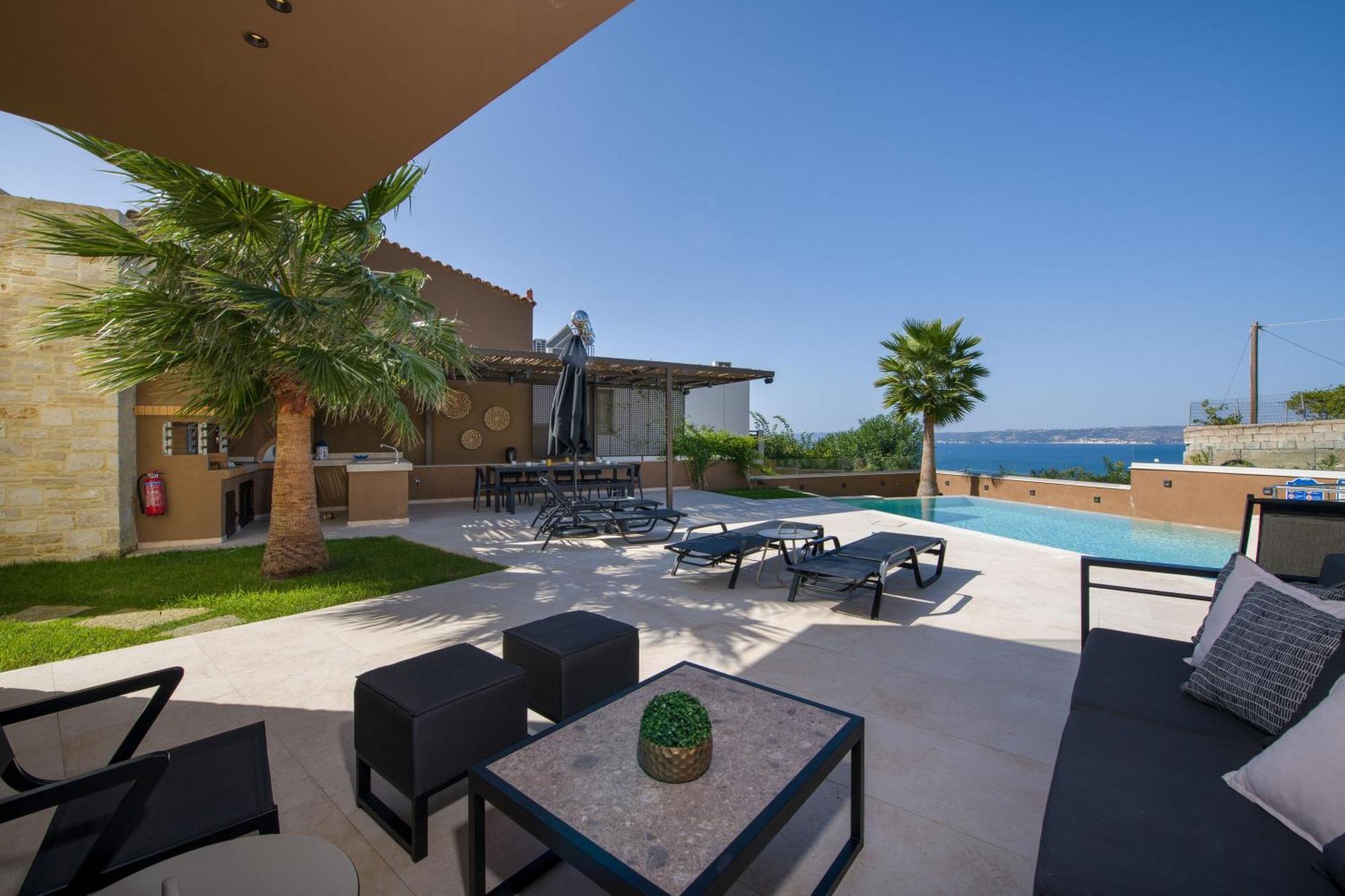 Almi-Cove Hilltop Villas Almyrida  Bagian luar foto