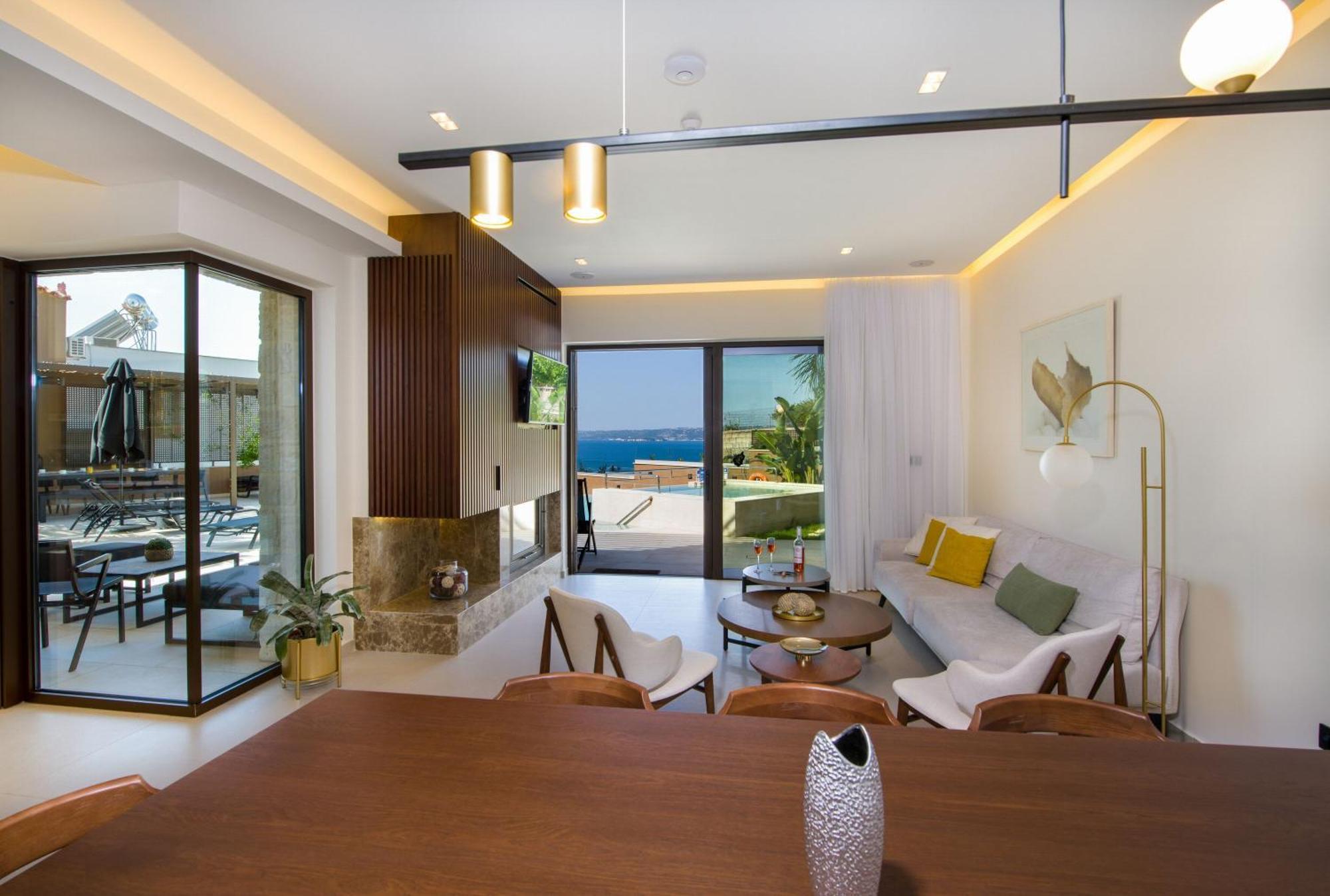 Almi-Cove Hilltop Villas Almyrida  Bagian luar foto