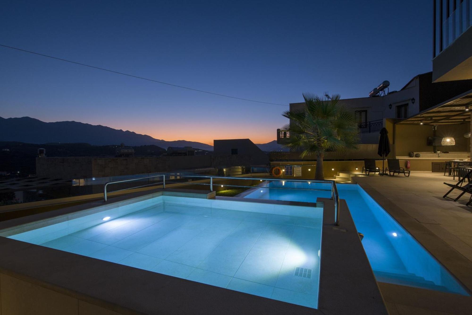 Almi-Cove Hilltop Villas Almyrida  Bagian luar foto