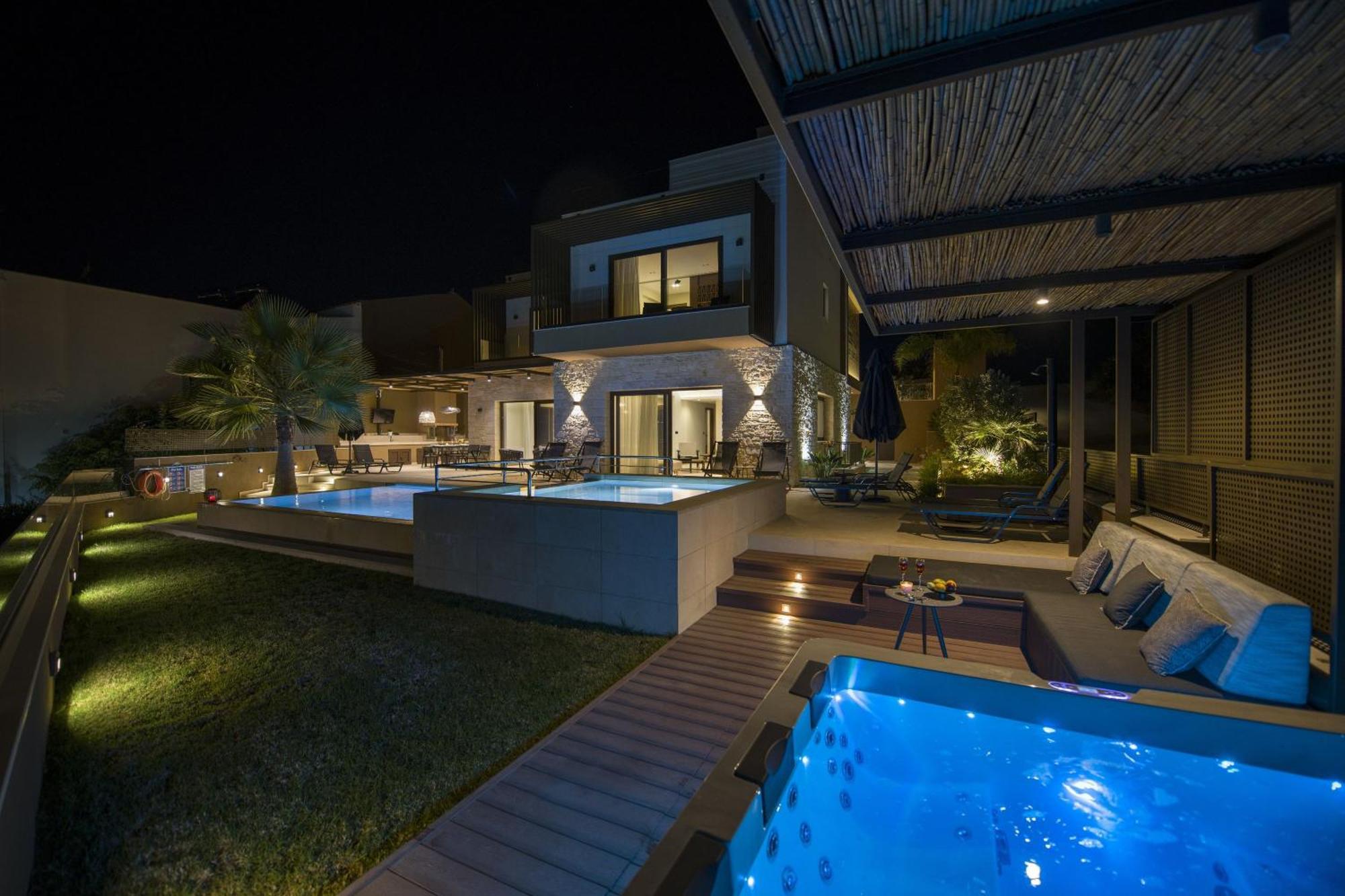 Almi-Cove Hilltop Villas Almyrida  Bagian luar foto