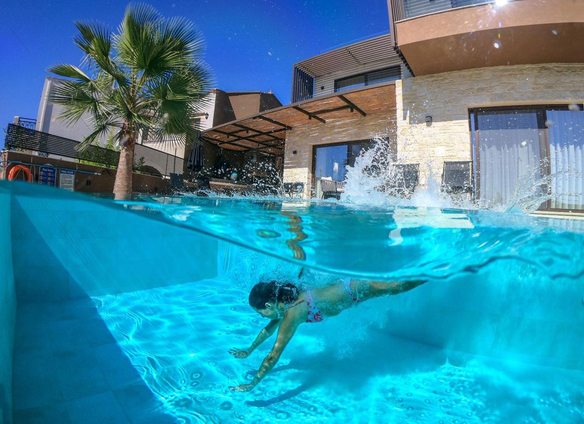 Almi-Cove Hilltop Villas Almyrida  Bagian luar foto