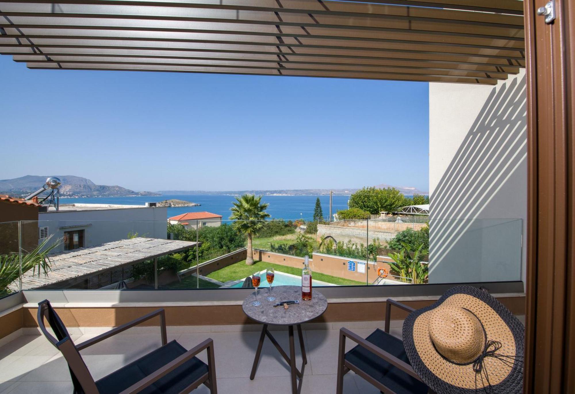 Almi-Cove Hilltop Villas Almyrida  Bagian luar foto