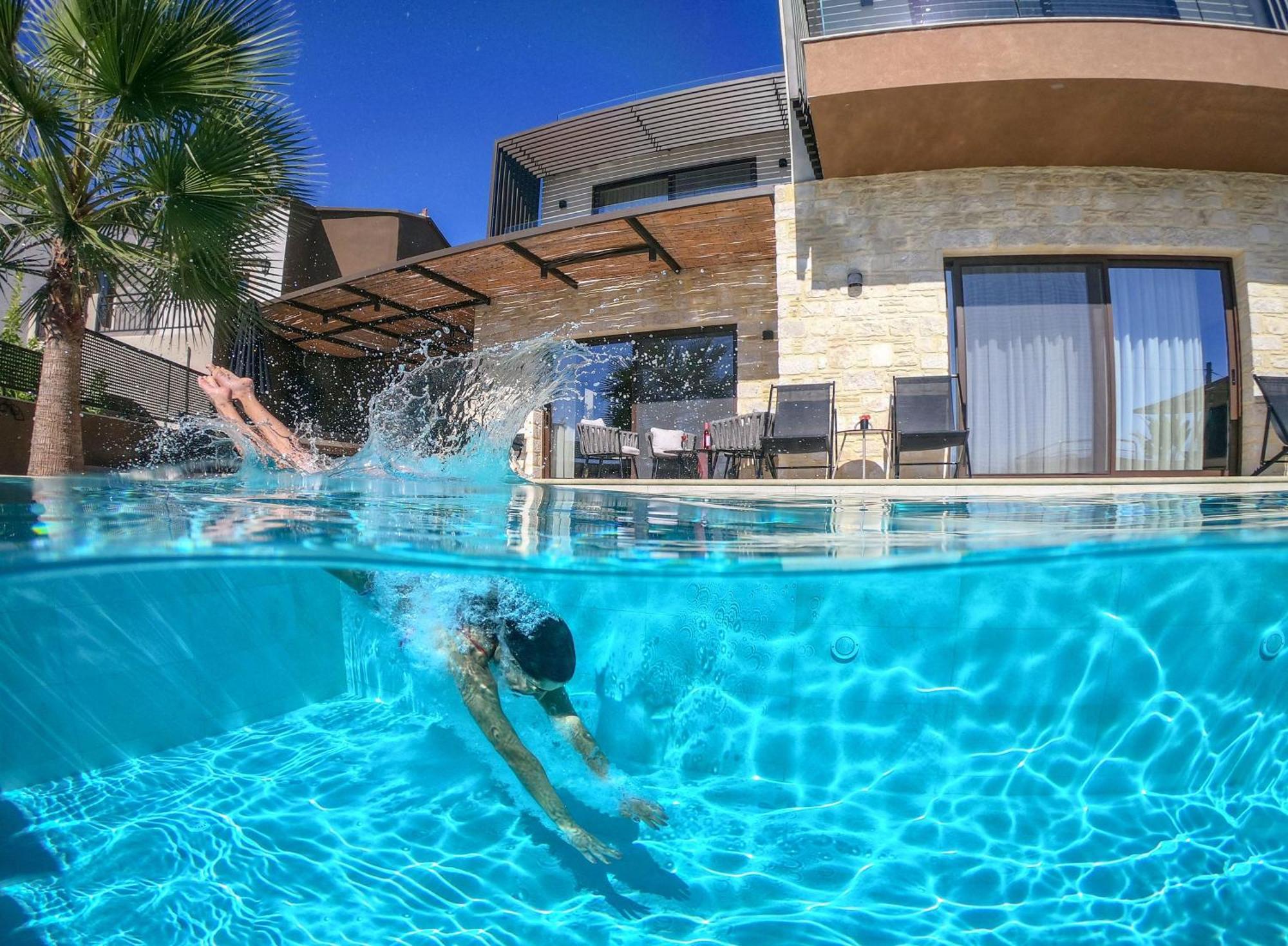 Almi-Cove Hilltop Villas Almyrida  Bagian luar foto